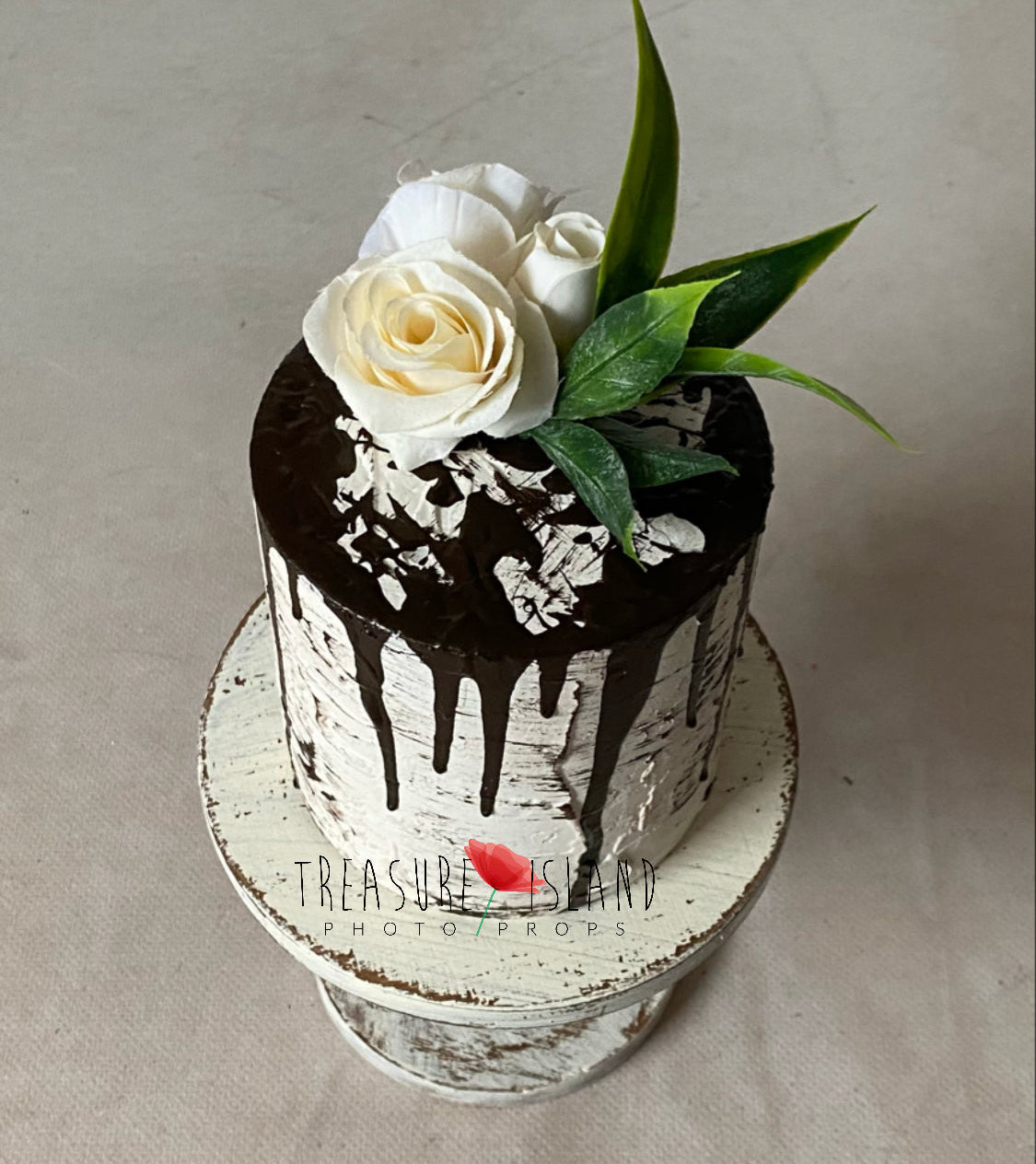 FAKE FAUX CAKE - CREAM,vanilla with CHOCOLATE - Cake smash