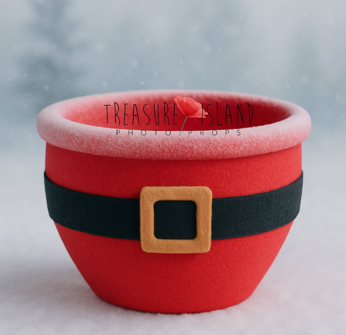 Santa Style Styrofoam Bowl - Christmas props