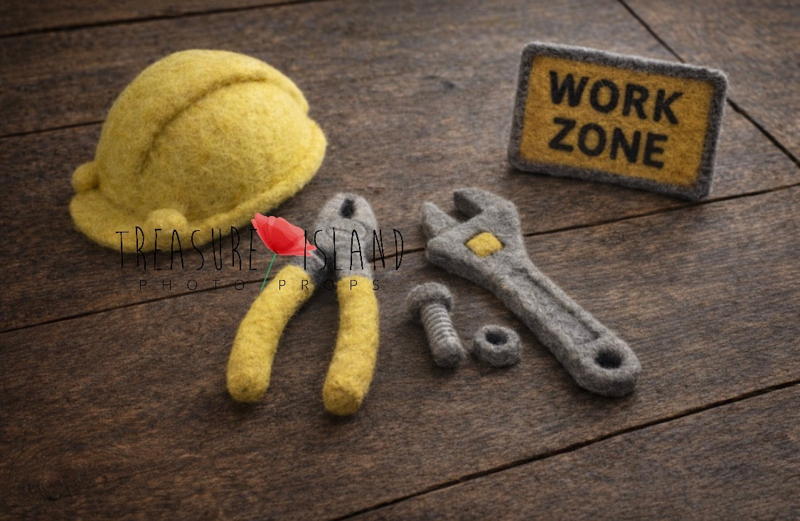 Little Builder Set – Extended Version | Handmade Newborn Photography Props
