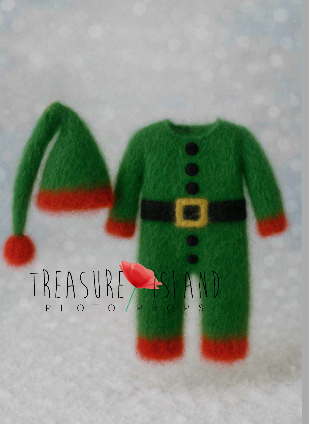Knitted ELF Set – Romper & Pixie Hat | Ensemble Lutin tricoté – Barboteuse & Bonnet Pixie ✨🧝♂️