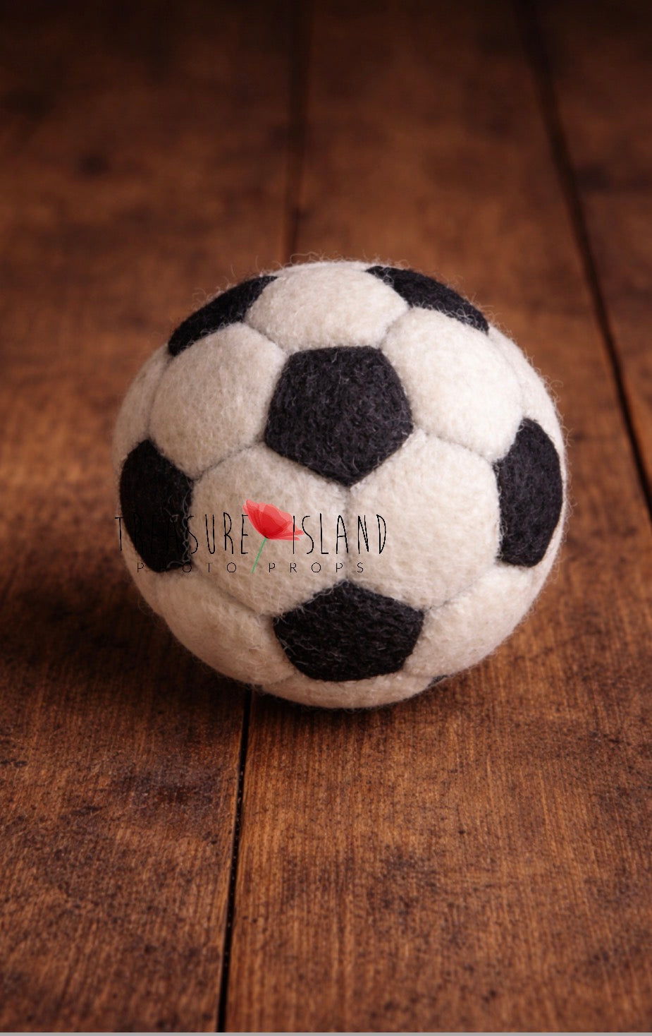 Hand-Felted Football Ball | Handmade Newborn & Sitter Photography Prop