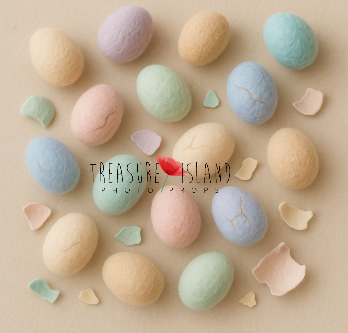 Pastel Felted Easter Eggs – Handmade Newborn Photography Props