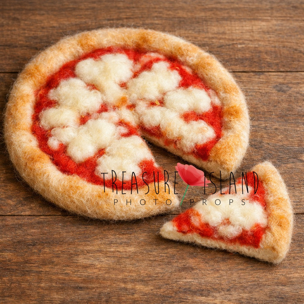 Little Margherita – Hand-Felted Pizza Newborn Photography Prop