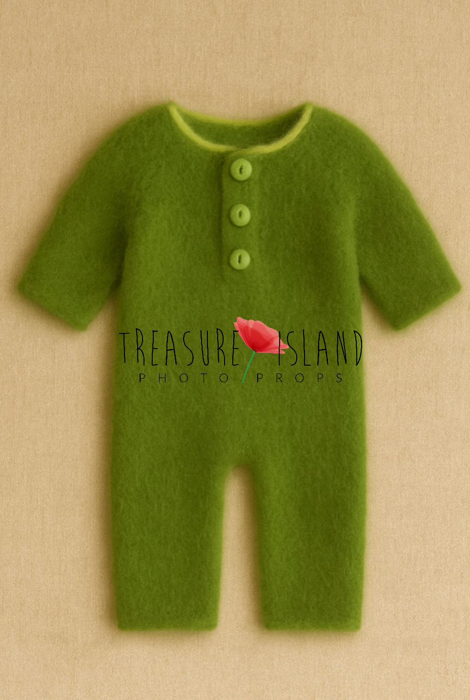 Avocado Bonnet Set - Bonnet & Romper - photo props