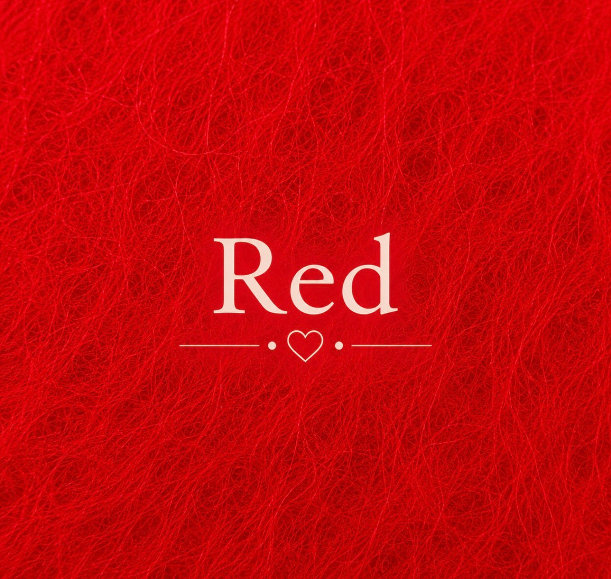 Red fluffy yarn color sample for knitted newborn and sitter photography body