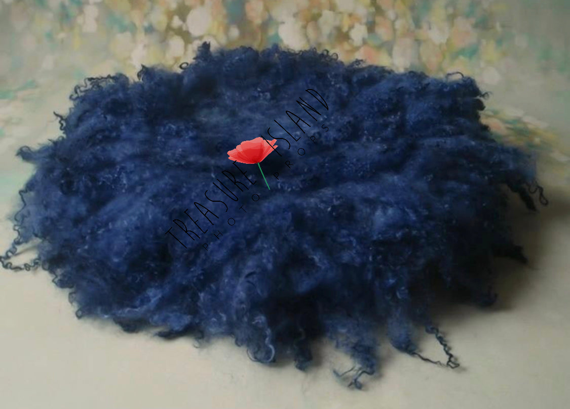 CURLY blueberry colour ✨6 sizes✨