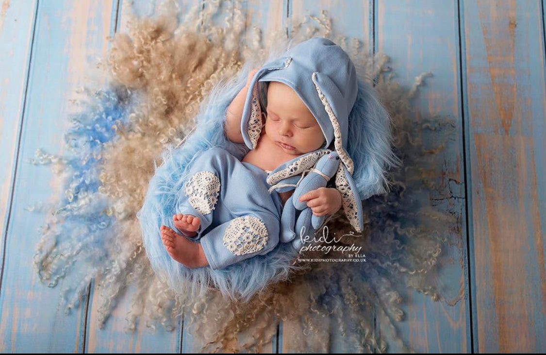 CURLY blanket beige blue cream mix colour ✨6 sizes✨