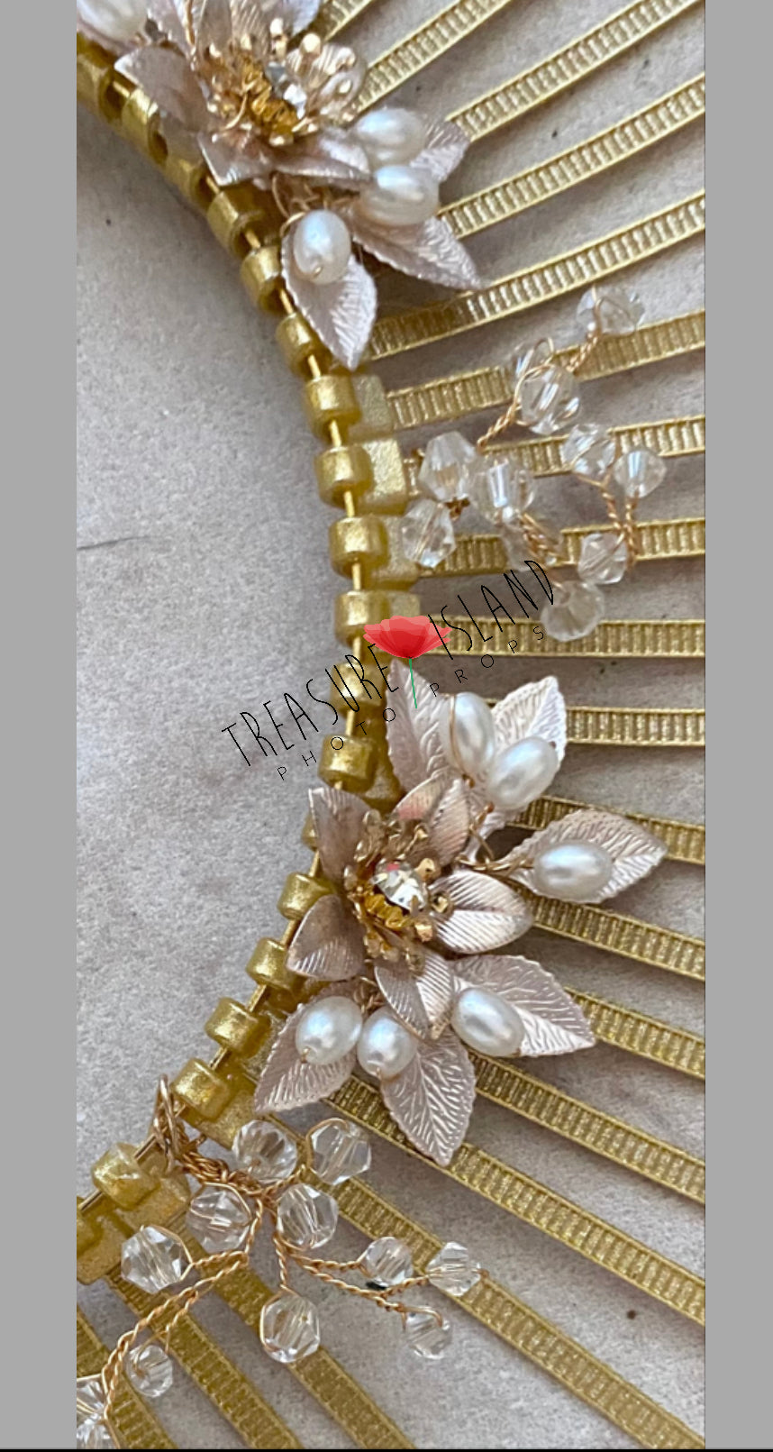 Fine Art Crowm - Royal Golden Halo Statement Headpiece
