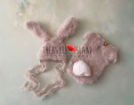 Knitted Bunny Outfit animal outfit - EASTER BUNNY