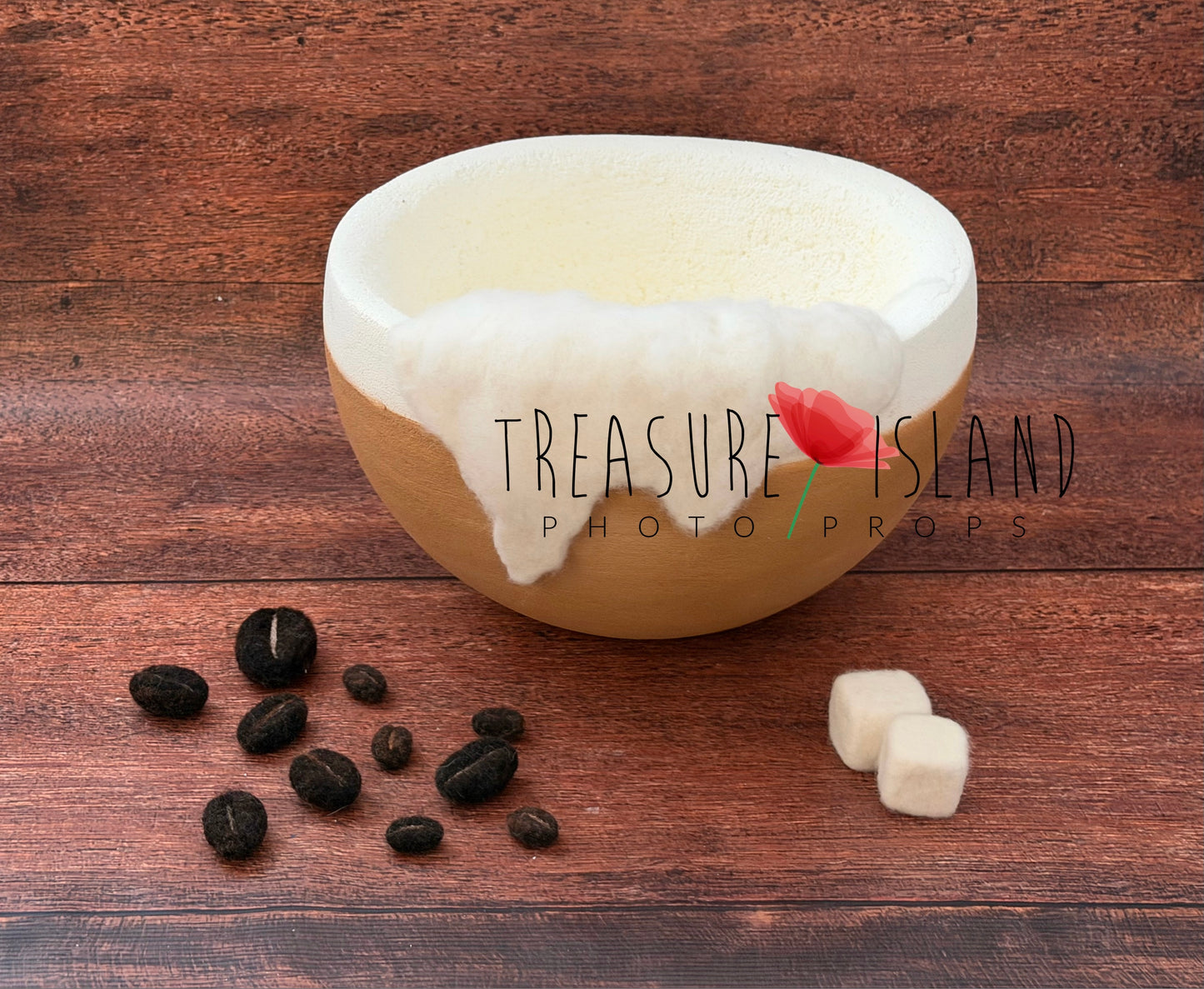 Cappuccino Dream Bowl – Giant Coffee Cup Newborn & Sitter Prop