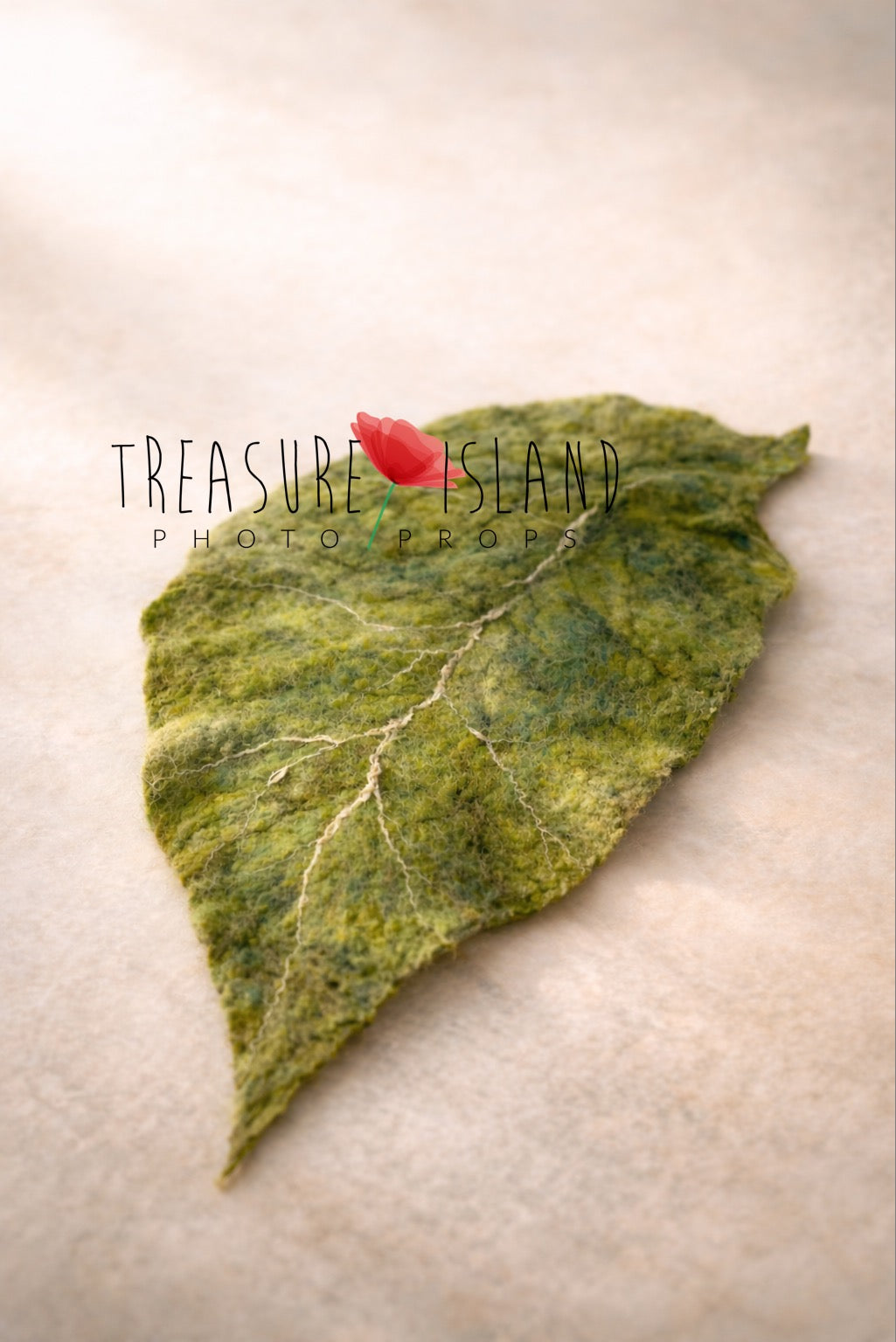 Forest Whisper Set – Felted Flower Hat & Leaf Base Newborn Photography Prop