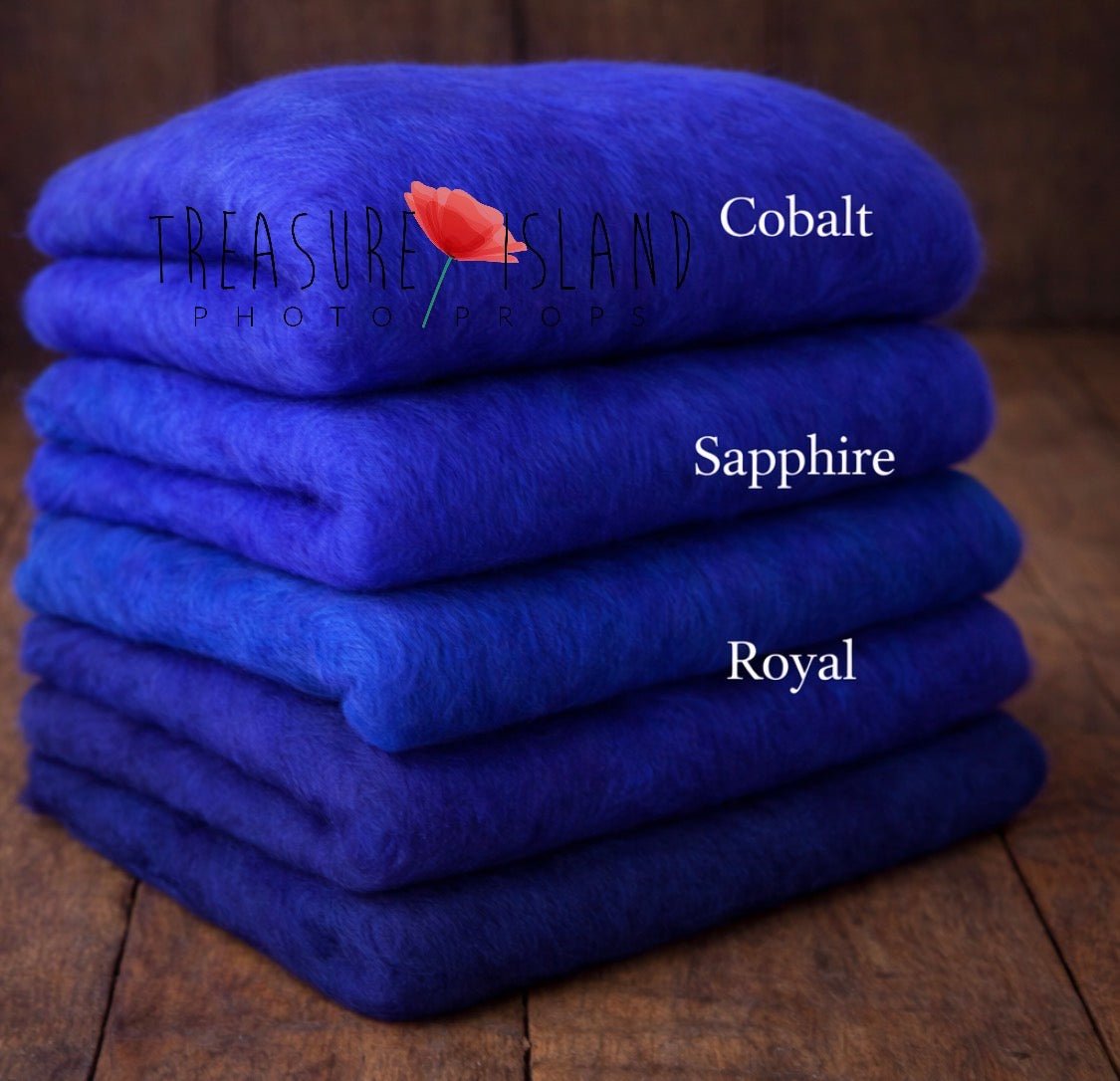 Classic Blankets – Handmade Felted Baby Blankets - Photo Props - 69 colours