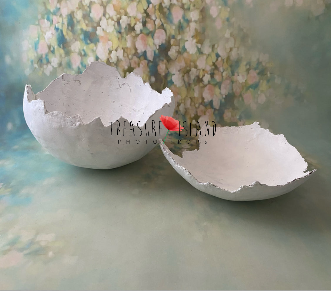 Easter Eggshell Prop – Handmade Plaster Version