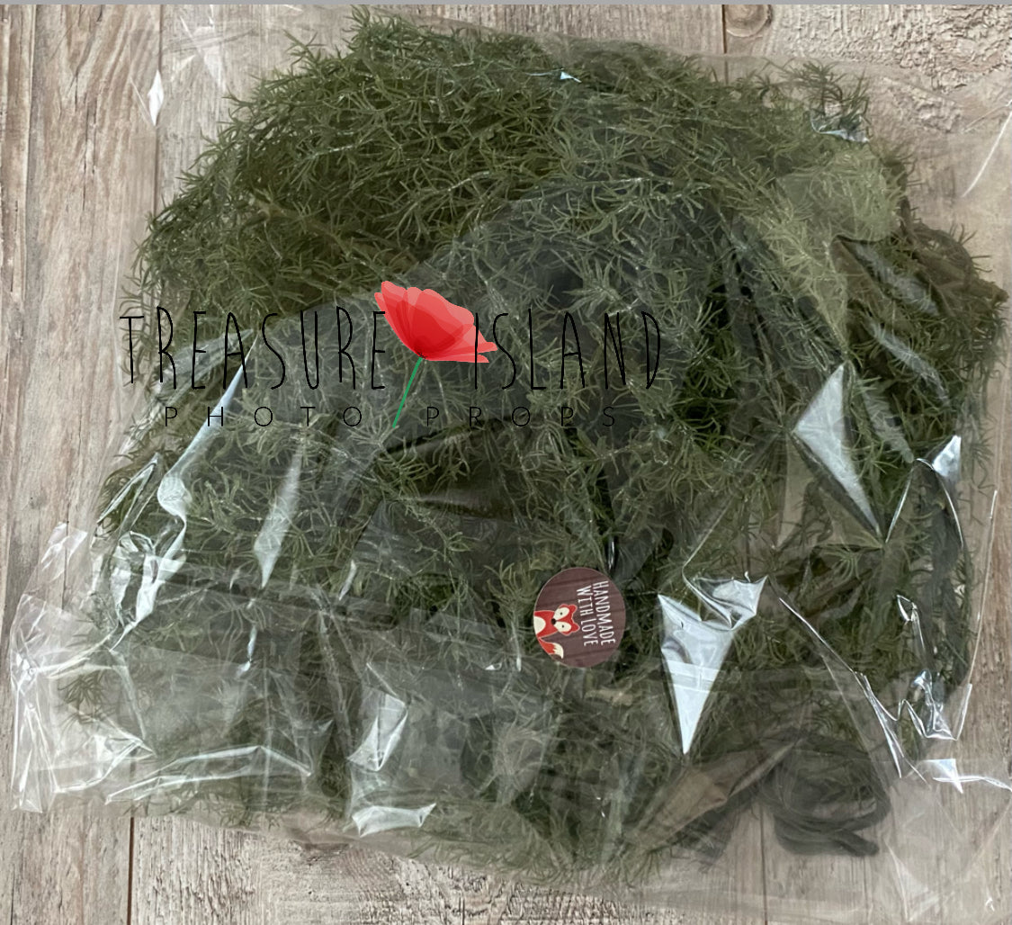 Spanish Moss Overhang Garland – Cake Smash Photography Prop