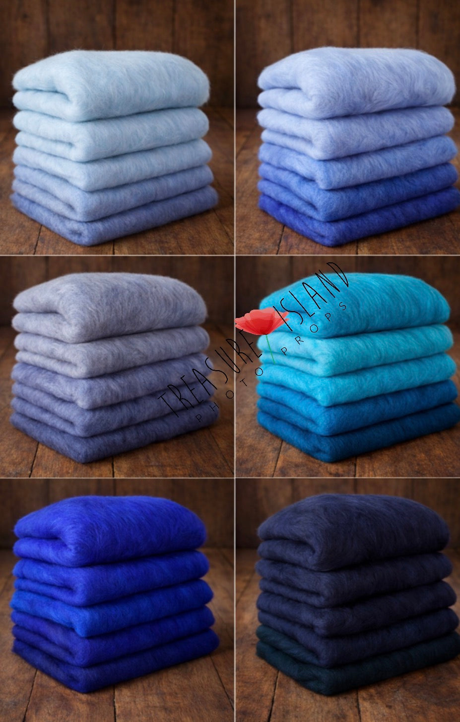 Classic Blankets – Handmade Felted Baby Blankets - Photo Props - 69 colours