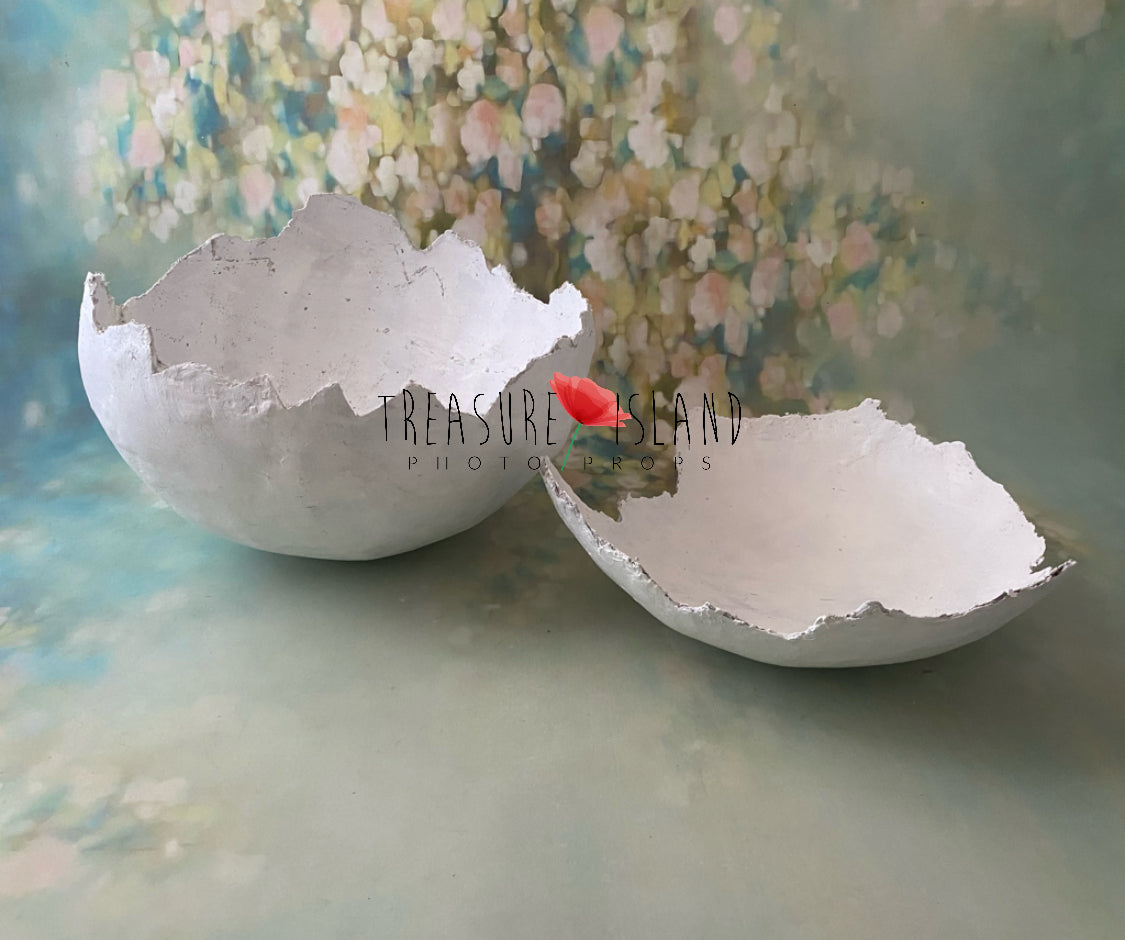 Easter Eggshell Prop – Handmade Plaster Version