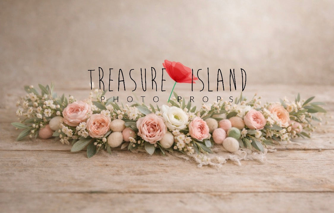 Luxury Easter Garland – Premium Pastel Handmade Photography Decor