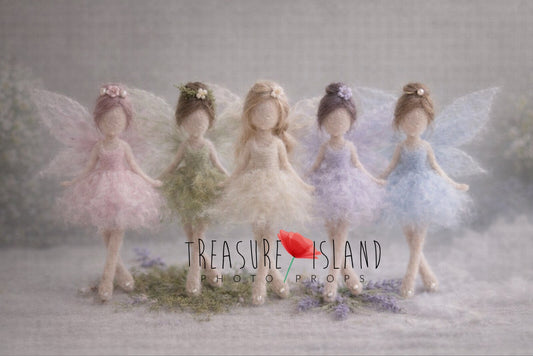 Ethereal Fairy Collection – Hand-Felted Miniature Fairies for Fine Art Photography - Newborn Props