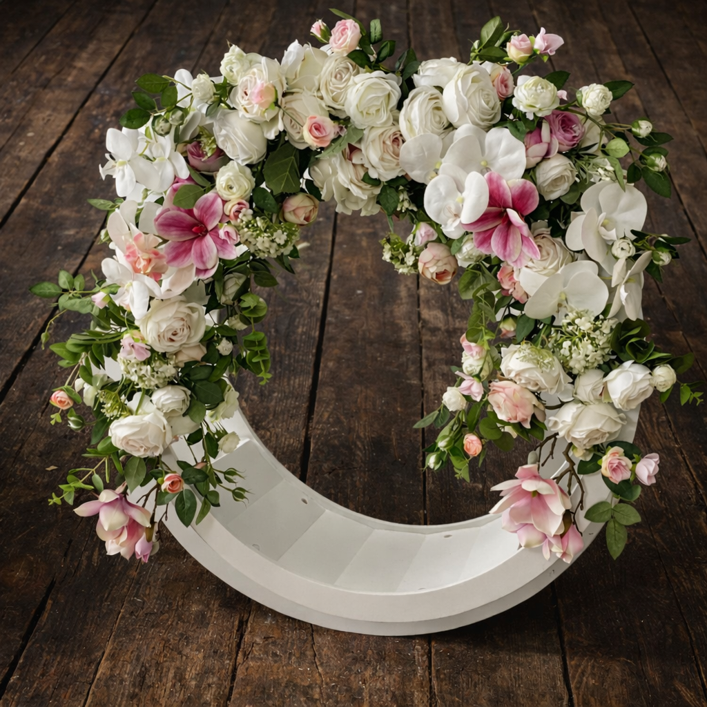 Luxury Romantic Garden Floral Photography Garland