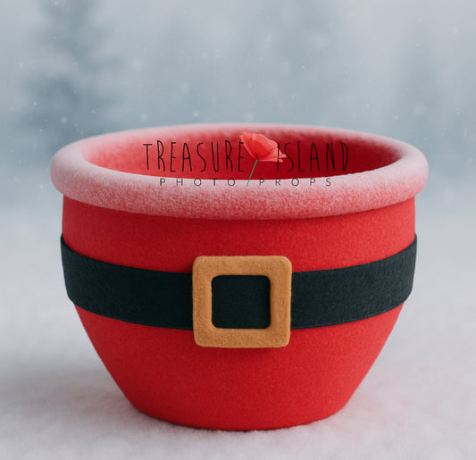Santa Style Styrofoam Bowl - Christmas props