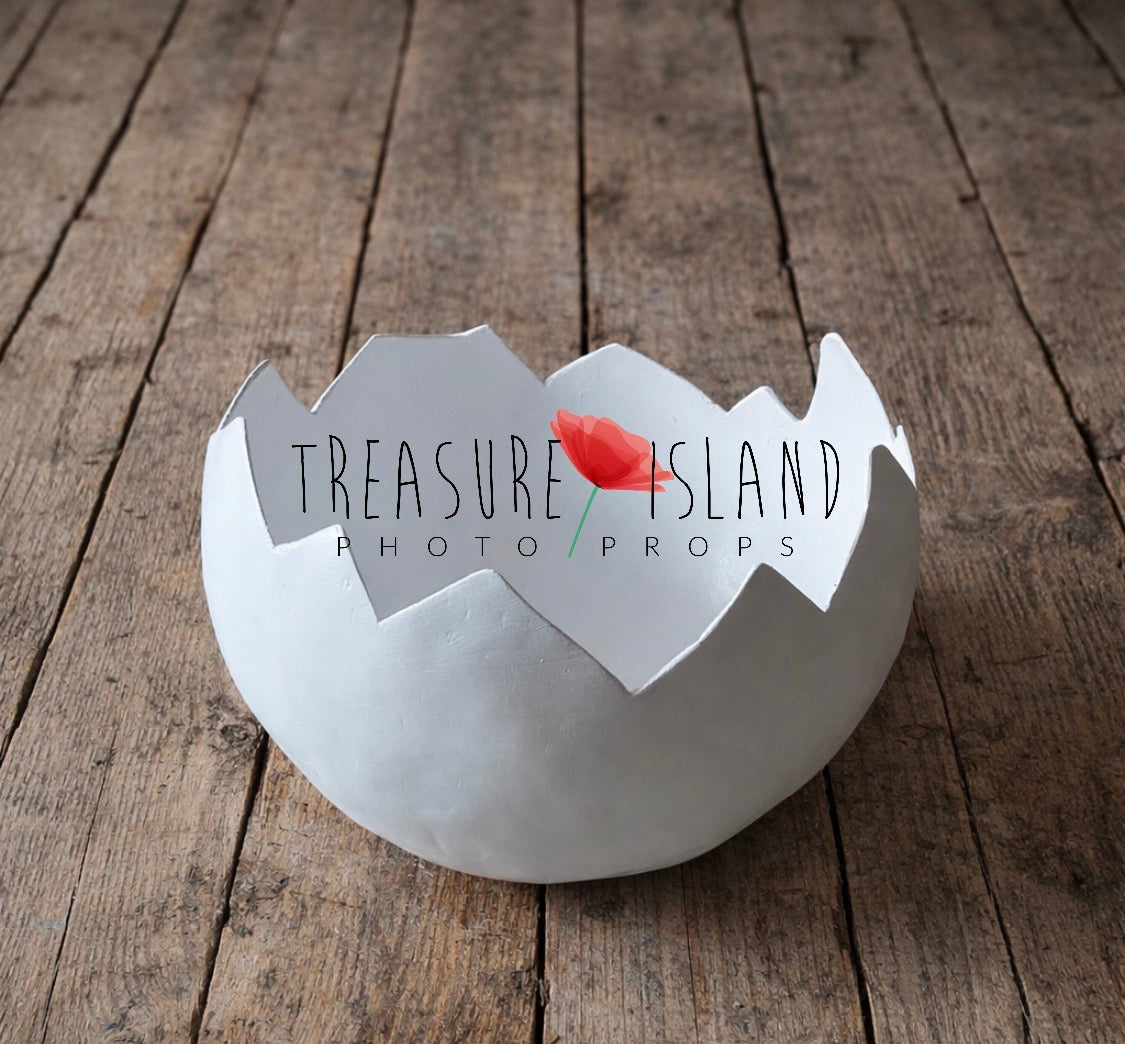Easter Eggshell Prop – Handmade Plaster Version