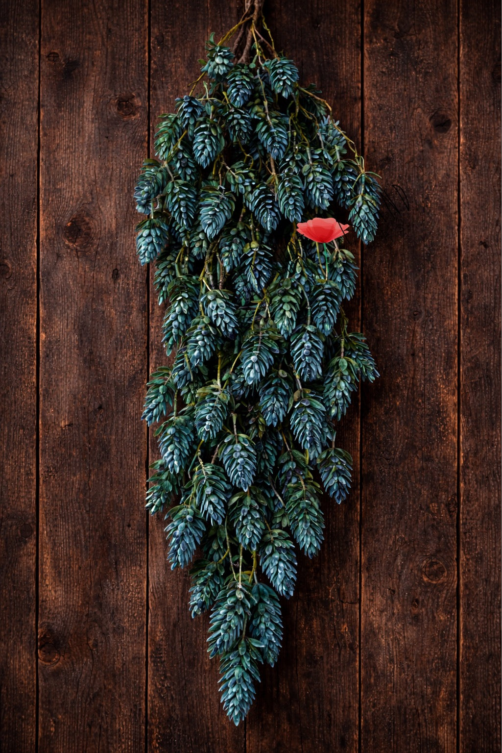 Petrol Botanical Hanging Garland 150 cm – Luxury Cascading Photography Installation