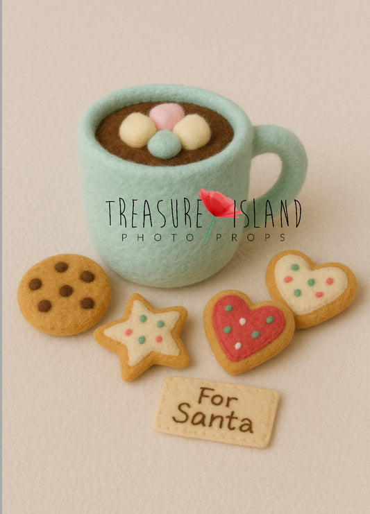 Felted Santa Sweet Dream NB Set – Blue Mug Edition