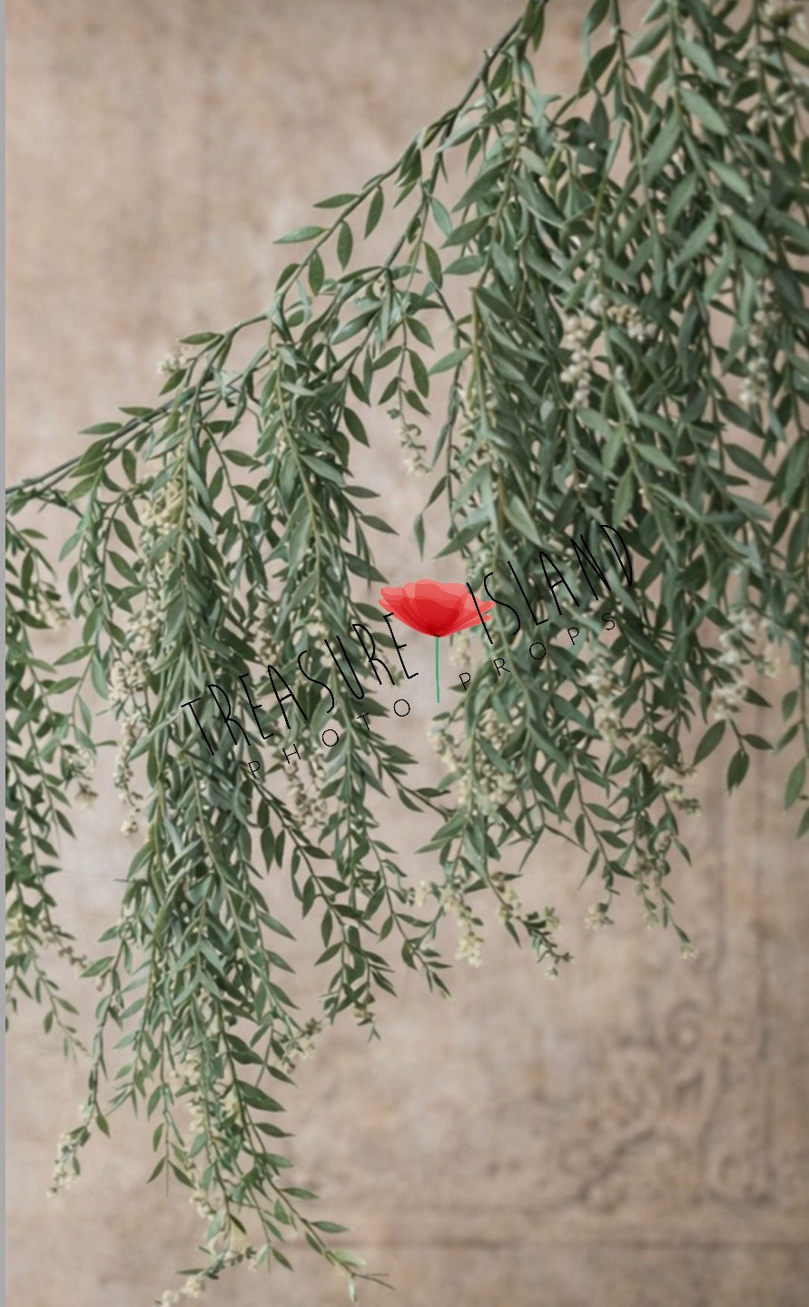 Delicate Botanical Berry Overhang Garland – Cake Smash Photography Prop