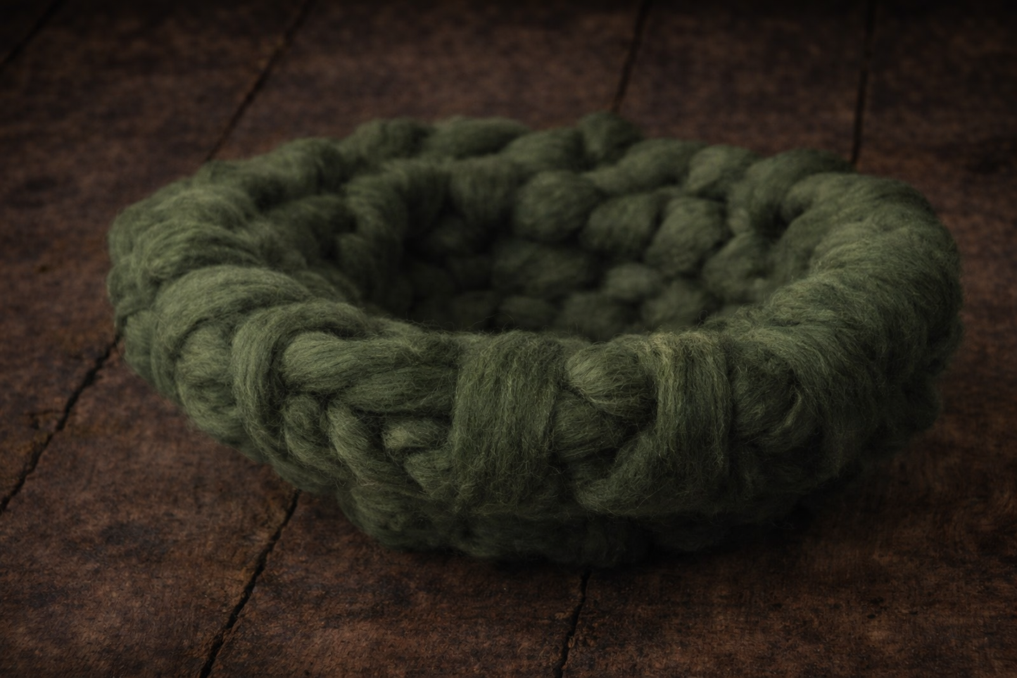 Chunky Wool Nest – Handmade Newborn Photography Prop