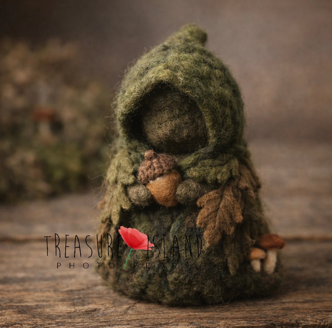 Woodland Forest Guardian – Hand-Felted Newborn Photography Set