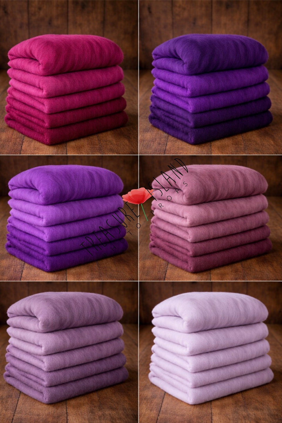Classic Blankets – Handmade Felted Baby Blankets - Photo Props - 69 colours