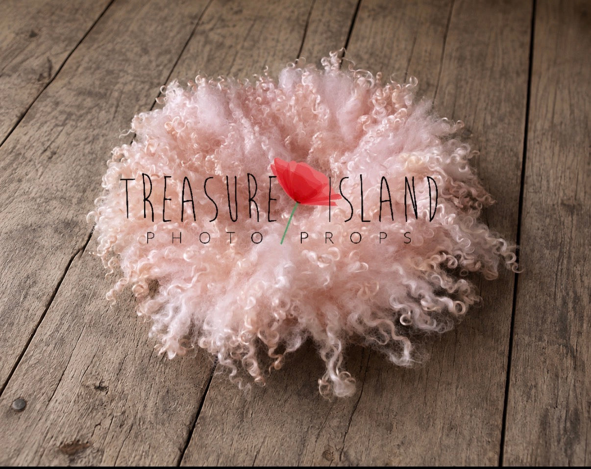 Luxury Curly Blanket Soft Pink