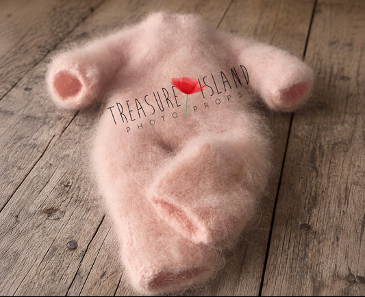 Fluffy Knitted Romper - Photo Props - TOP of the TOP