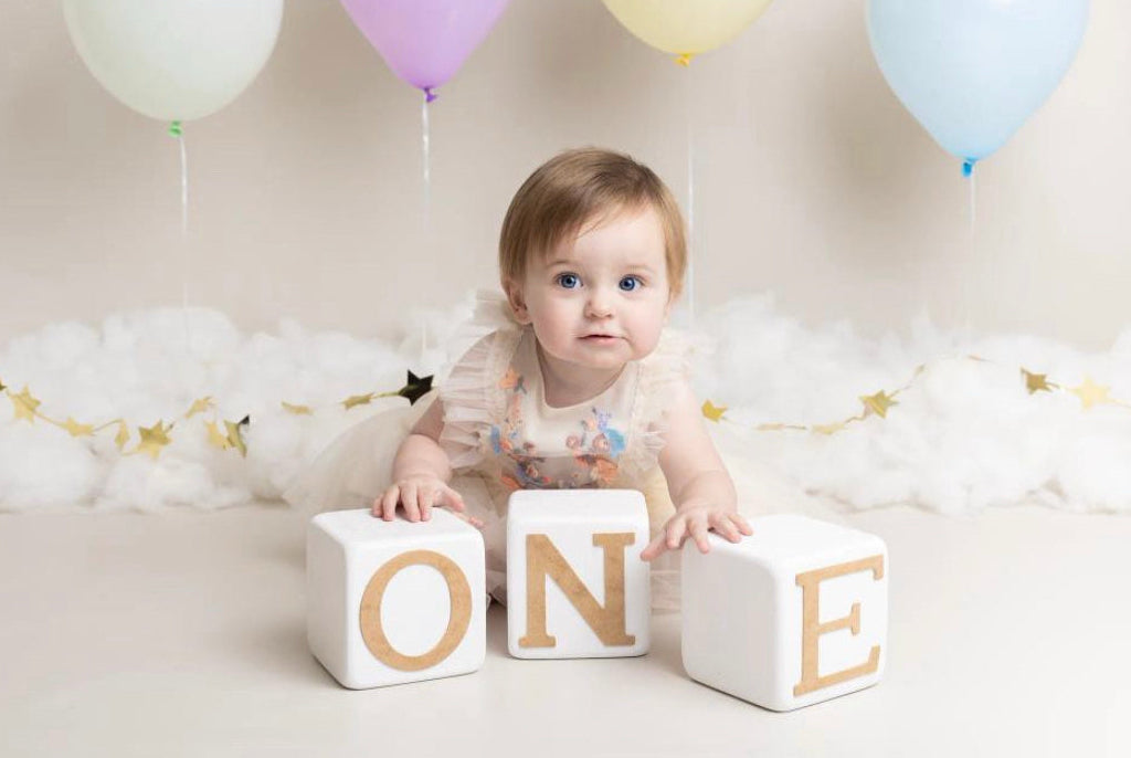 ONE BLOCKS - lightweight styrofoam - CAKE SMASH - Photo Props