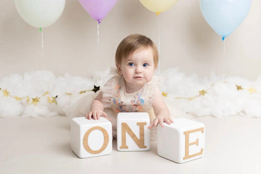 ONE BLOCKS - lightweight styrofoam - CAKE SMASH - Photo Props