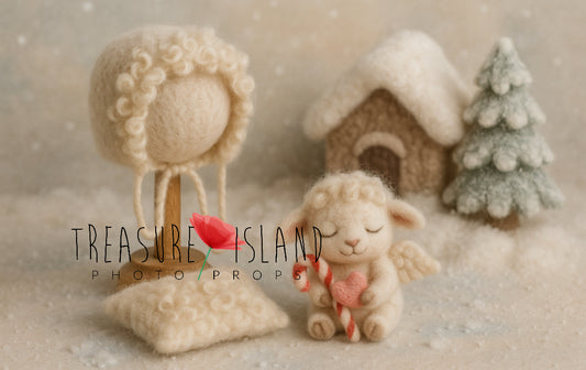 Felted Christmas Sheep Angel Set – Christmas Sheep Collection