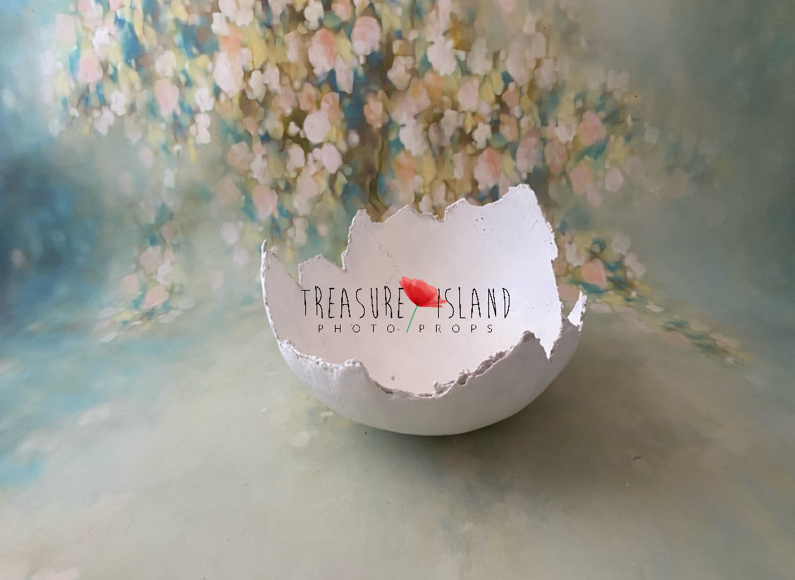 Easter Eggshell Prop – Handmade Plaster Version
