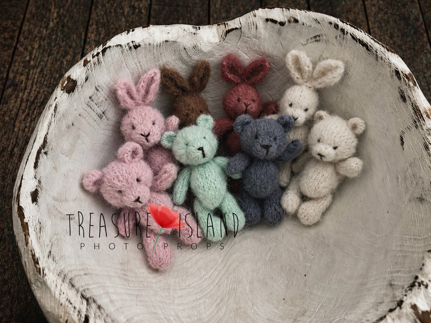 Little Teddy and BUNNY Dreams | SIGNATURE COLLECTION - Luxury Handmade Newborn Photography Set