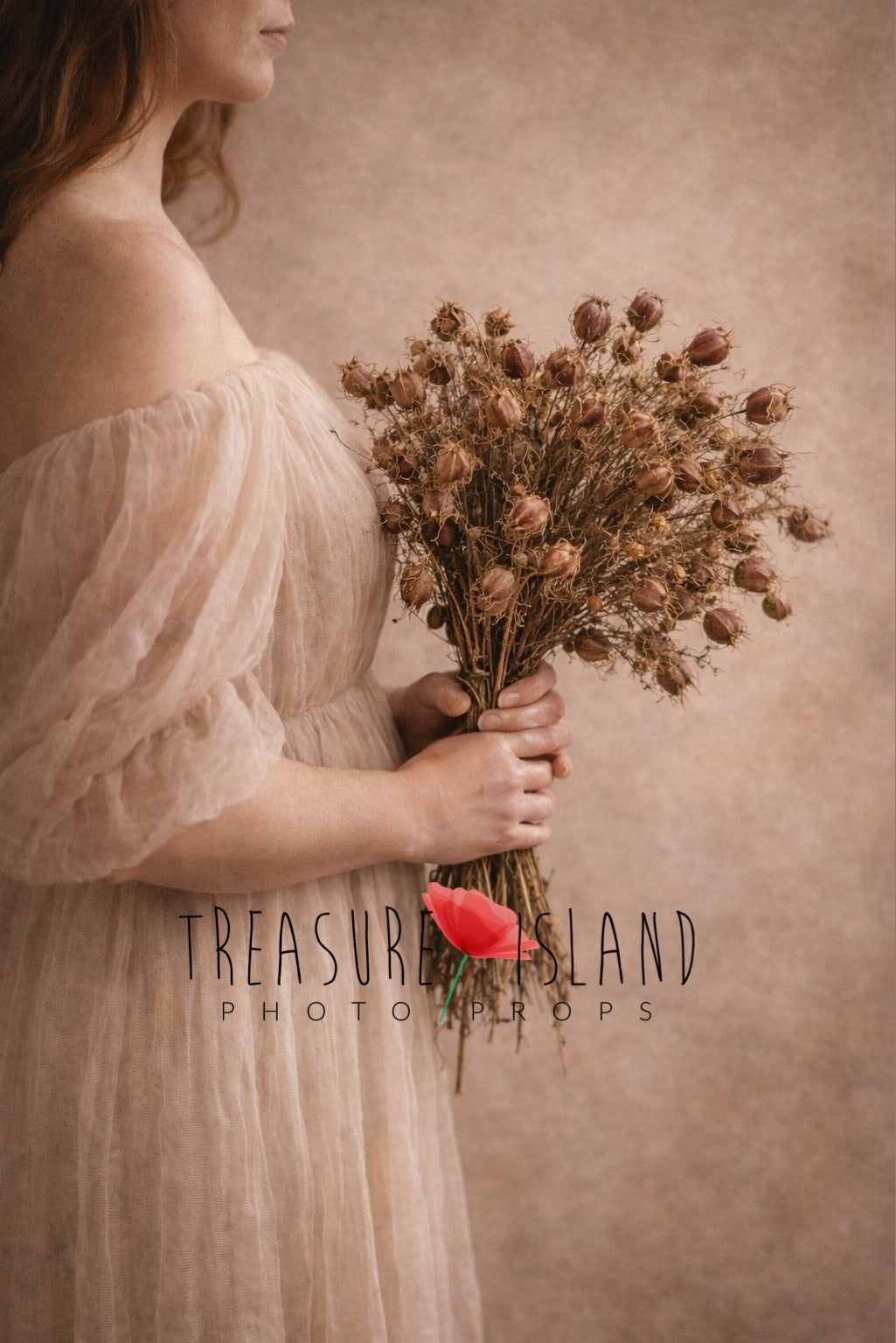 natural dried bouquet fine art prop dried grasses photography styling boho rustic newborn maternity accessory
