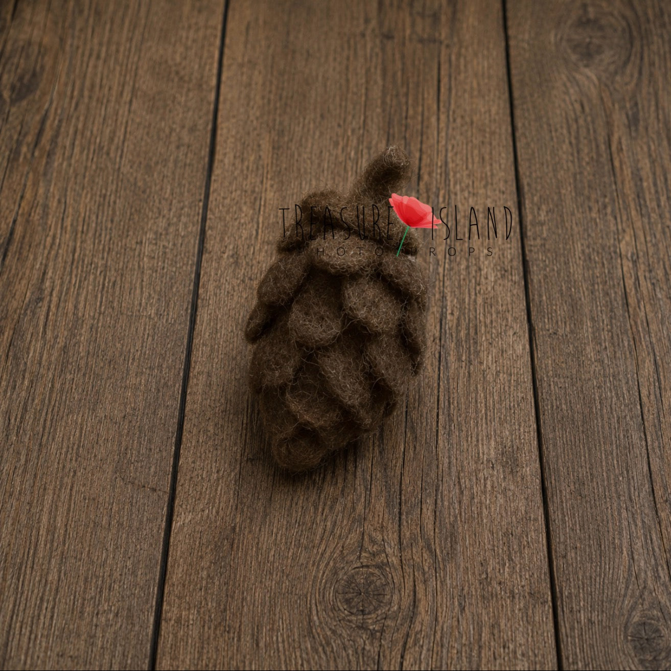 Pine Cone Bonnet &amp; Felted Pine Cones Set&nbsp; Handmade Woodland Photography Props