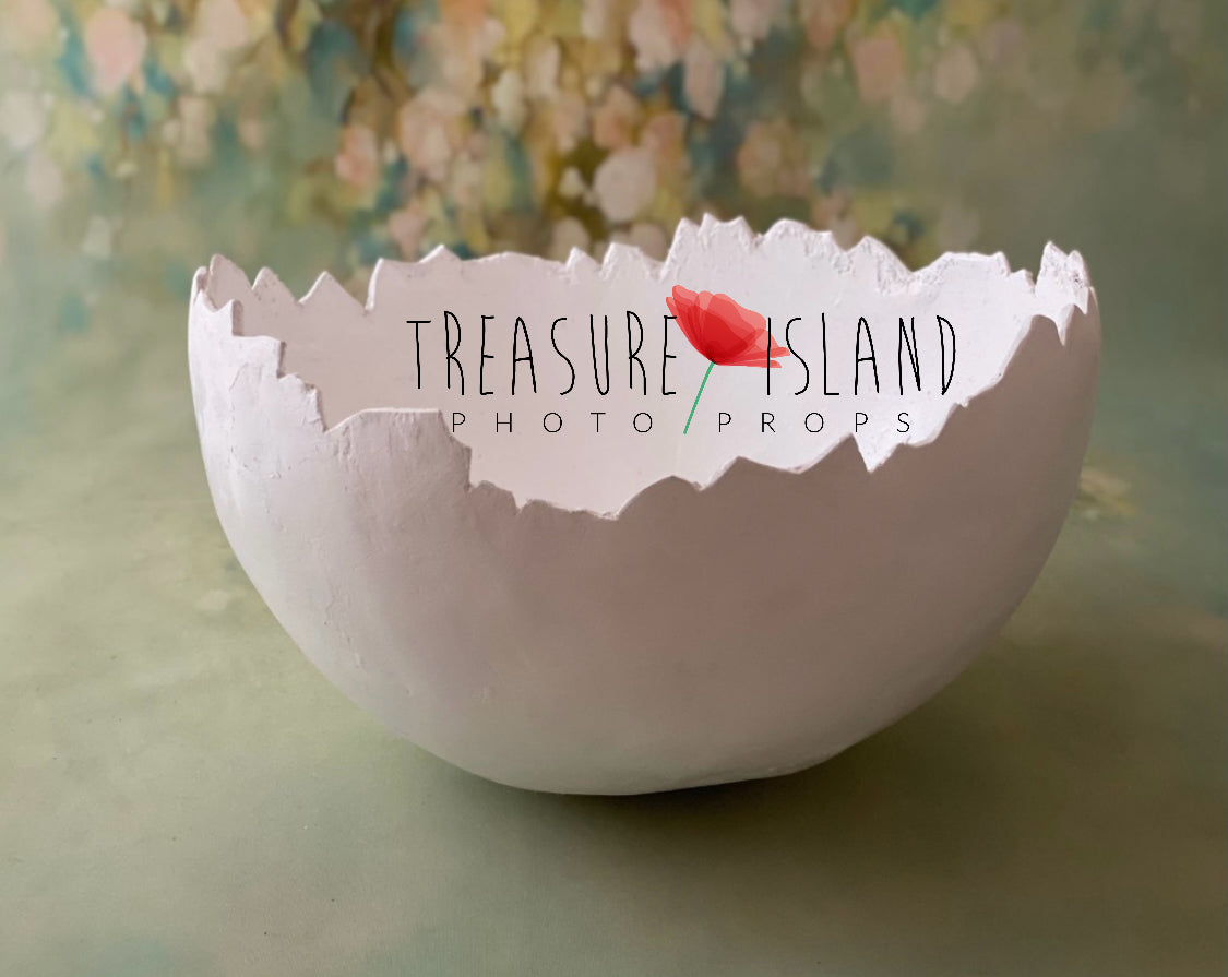 Easter Eggshell Prop – Handmade Plaster Version