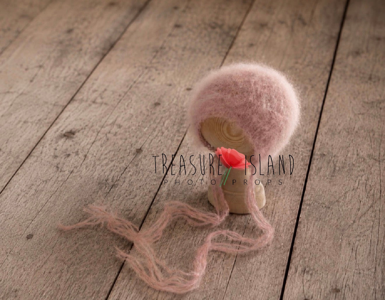 Fluffy Knitted Bonnet - Handmade Newborn & Sitter Photography Prop