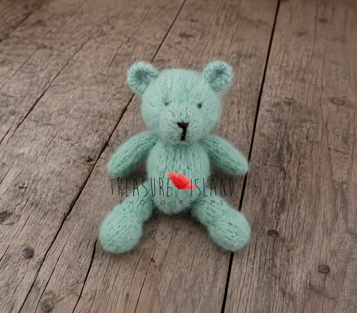 Knitted Teddy Bear & Bunny - Newborn Photo Props