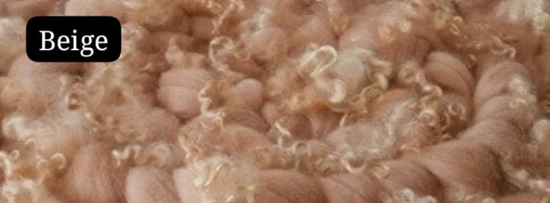 Curly Woven Wool Blankets with Sheep Locks – Newborn Photography Layer