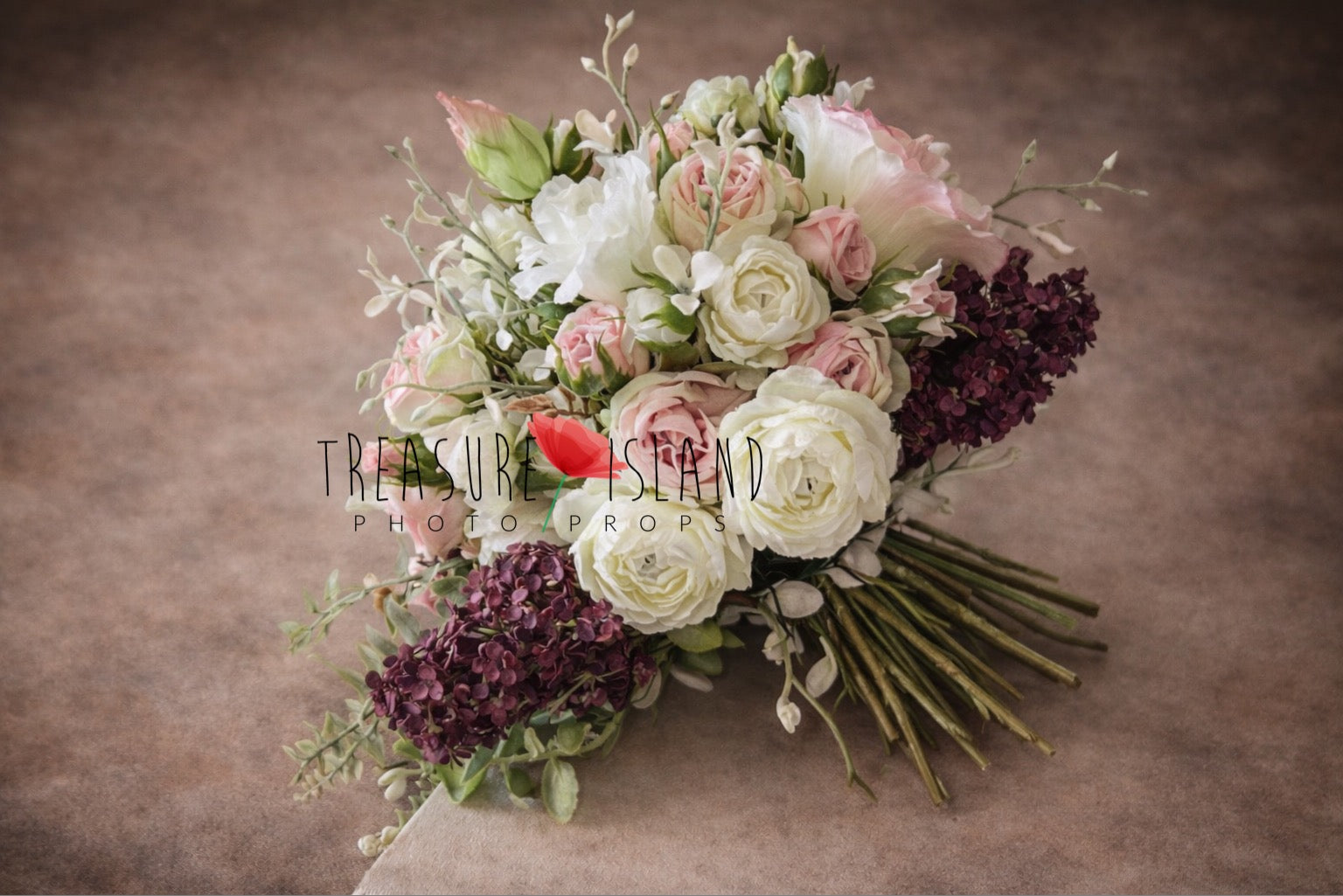 fine art floral bouquet artificial flowers blush ivory photography prop maternity photo prop romantic bouquet styling