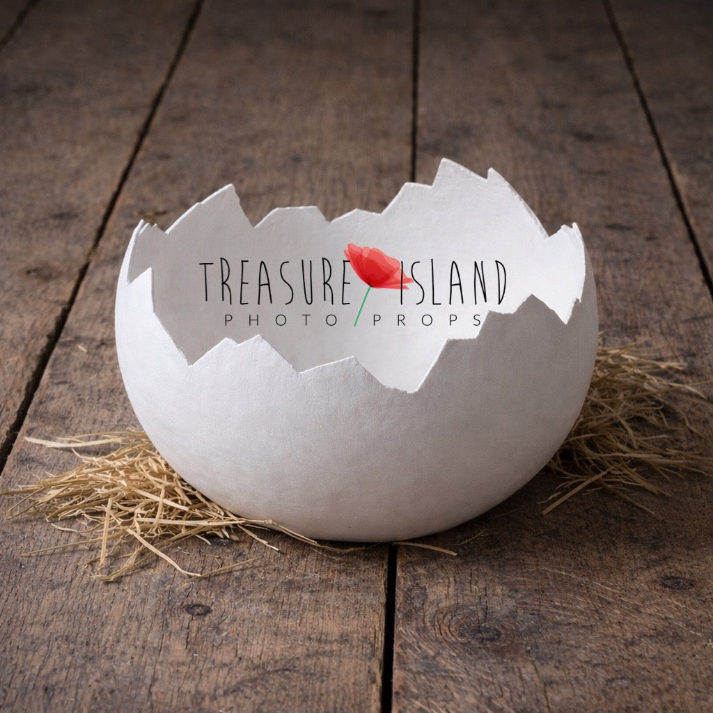 Easter Eggshell Prop – Handmade Plaster Version