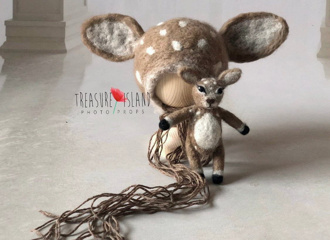 DEER SET felt animals felt animal NEEDLE animal NEEDLE animals