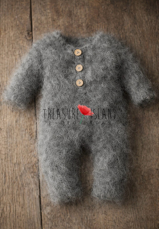 Fluffy Mohair Romper – Newborn & Sitter Photography Prop