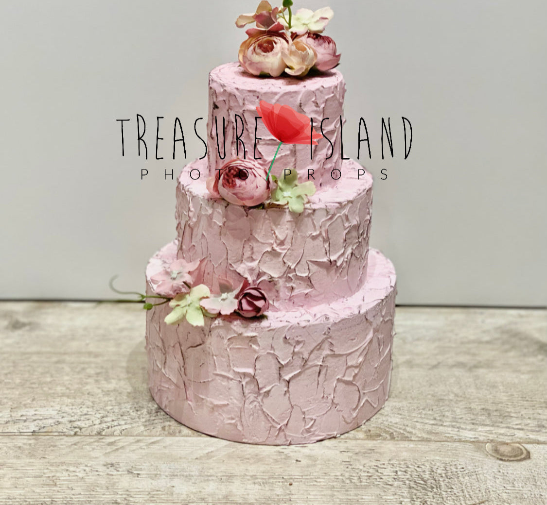 FAKE FAUX CAKE ✨MAUVE ✨ 1..2 .. or 3-tiered✨ Cake smash