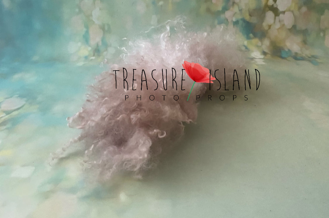Felted Curly Blanket – Cappuccino Colour - Photo Props